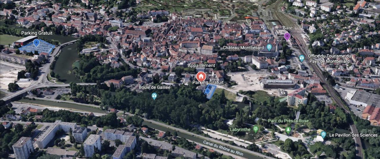 Appartement Avec Terrasse Et Parking Gratuit Accole Montbéliard Exterior photo